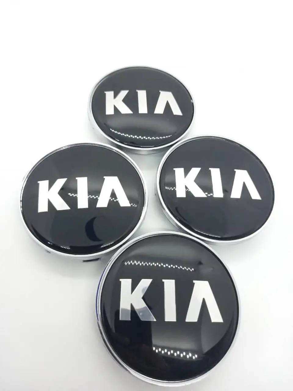 X4 Tapas centro llantas Originales 68mm - Negra Plata 11