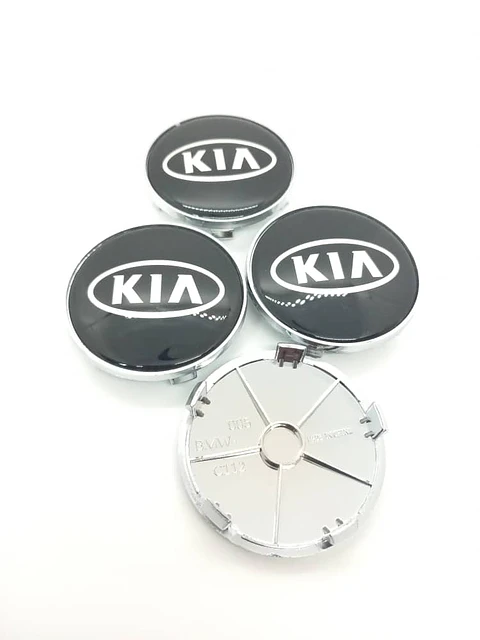 X4 Tapas centro llantas Originales 68mm - Negra Plata