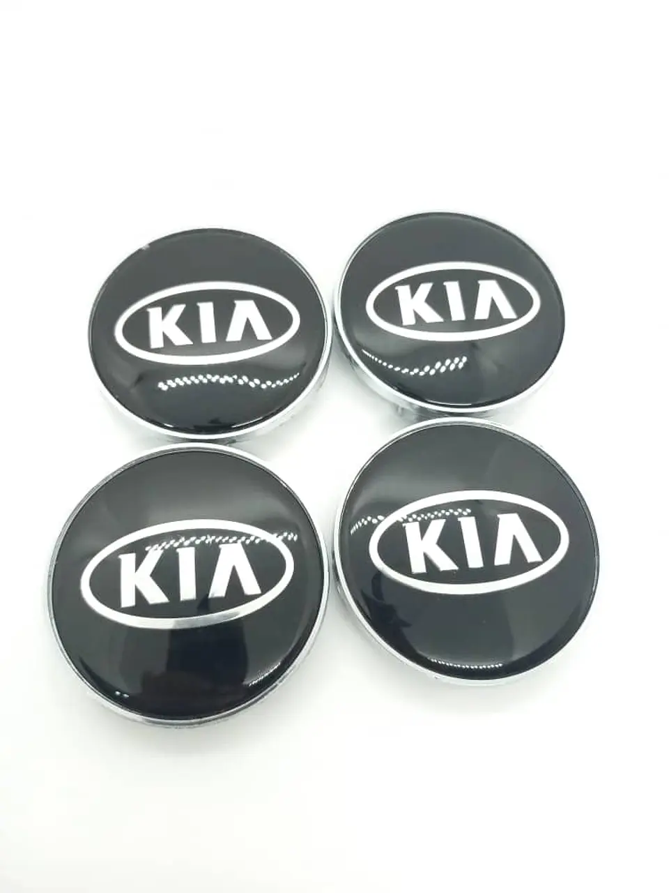X4 Tapas centro llantas Originales 68mm - Negra Plata 3