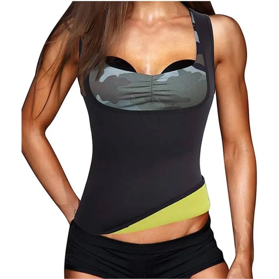 Polera de neopreno Sauna para dama entrenador de cintura 6