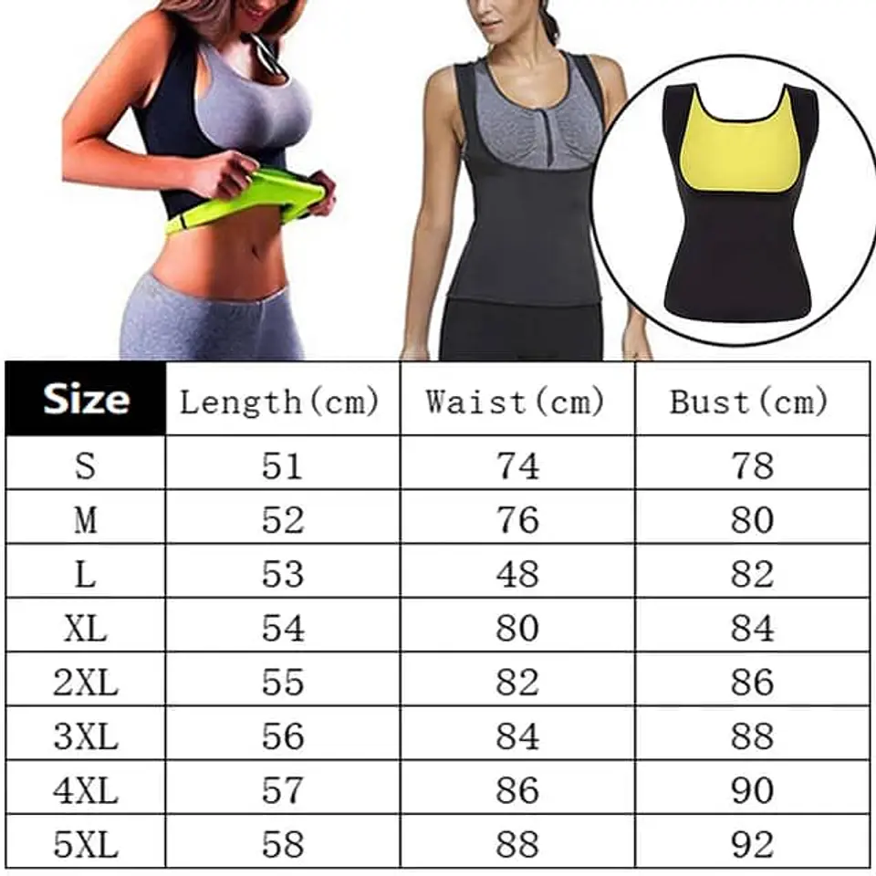 Polera de neopreno Sauna para dama entrenador de cintura 7