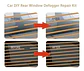 Kit reparador línea antiempañante ventana trasera de autos - Miniatura 12
