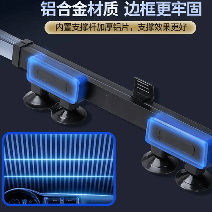 Cortina sombrilla retráctil Para Auto Parabrisas Protector Solar medidas 70cm x 140cm  4