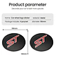 X4 Tapa centro llantas ST Negra 60mm 56mm - Negra Roja - thumbnail 10