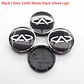 X4 Tapa centro llantas Chery negro 60mm 56mm - Negro Plateado - thumbnail 6