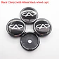 X4 Tapa centro llantas Chery negro 60mm 56mm - Negro Plateado - thumbnail 7