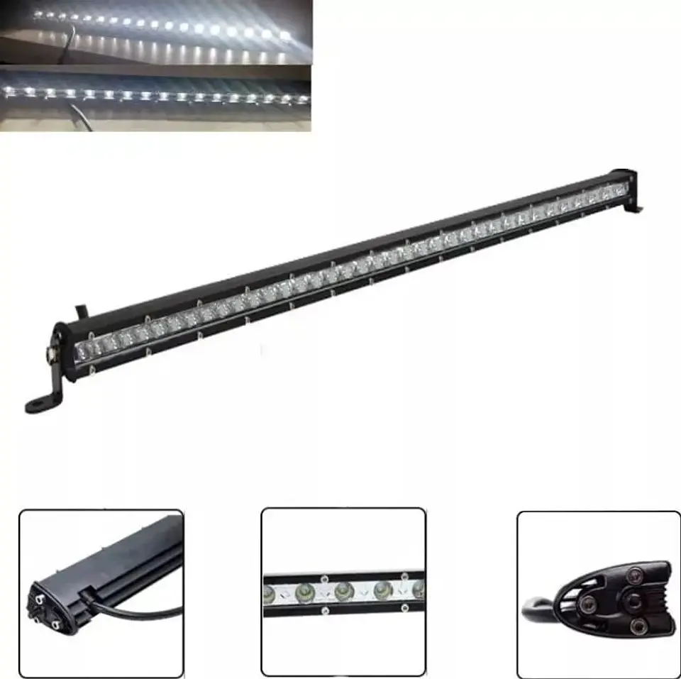 Barra foco neblinero led 65cm 24led slim universal luz blanca frío 2
