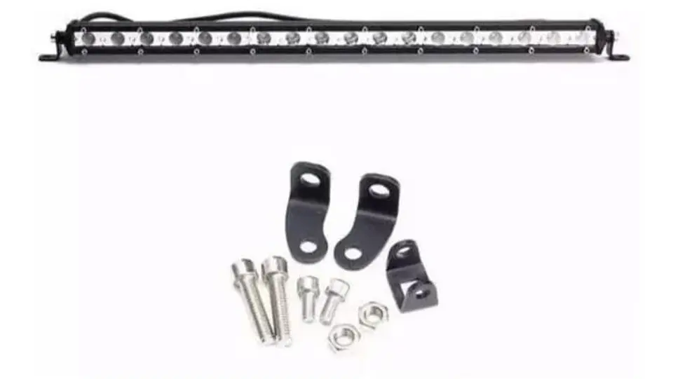 Barra foco neblinero led 65cm 24led slim universal luz blanca frío 4