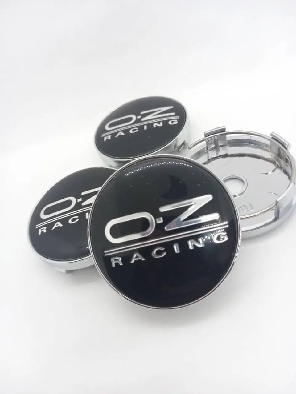X4 Tapas centro llantas oz racing - Negro Plata 1