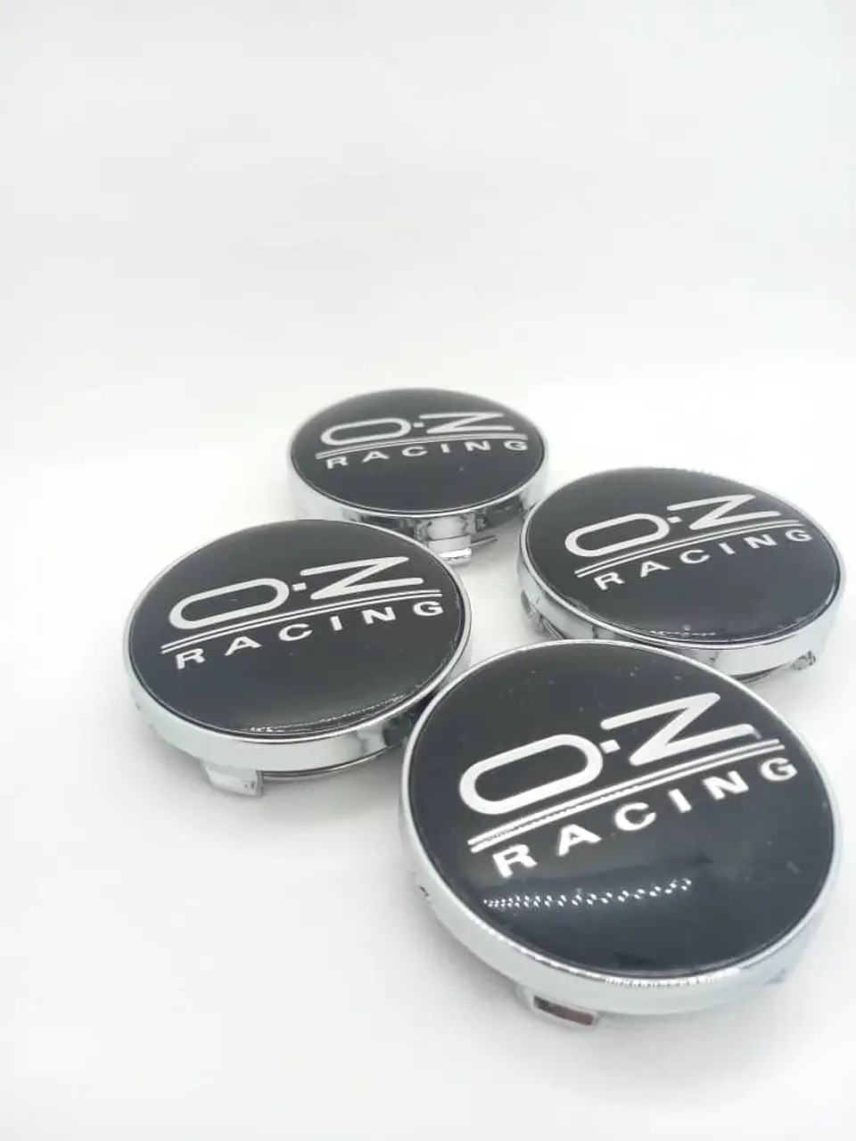 X4 Tapas centro llantas oz racing - Negro Plata 2