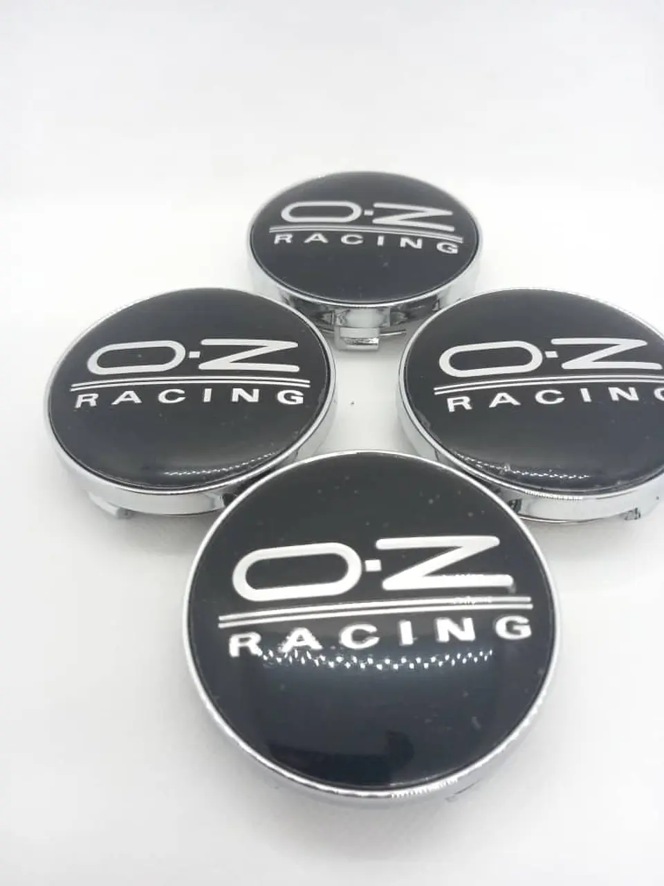X4 Tapas centro llantas oz racing - Negro Plata 3