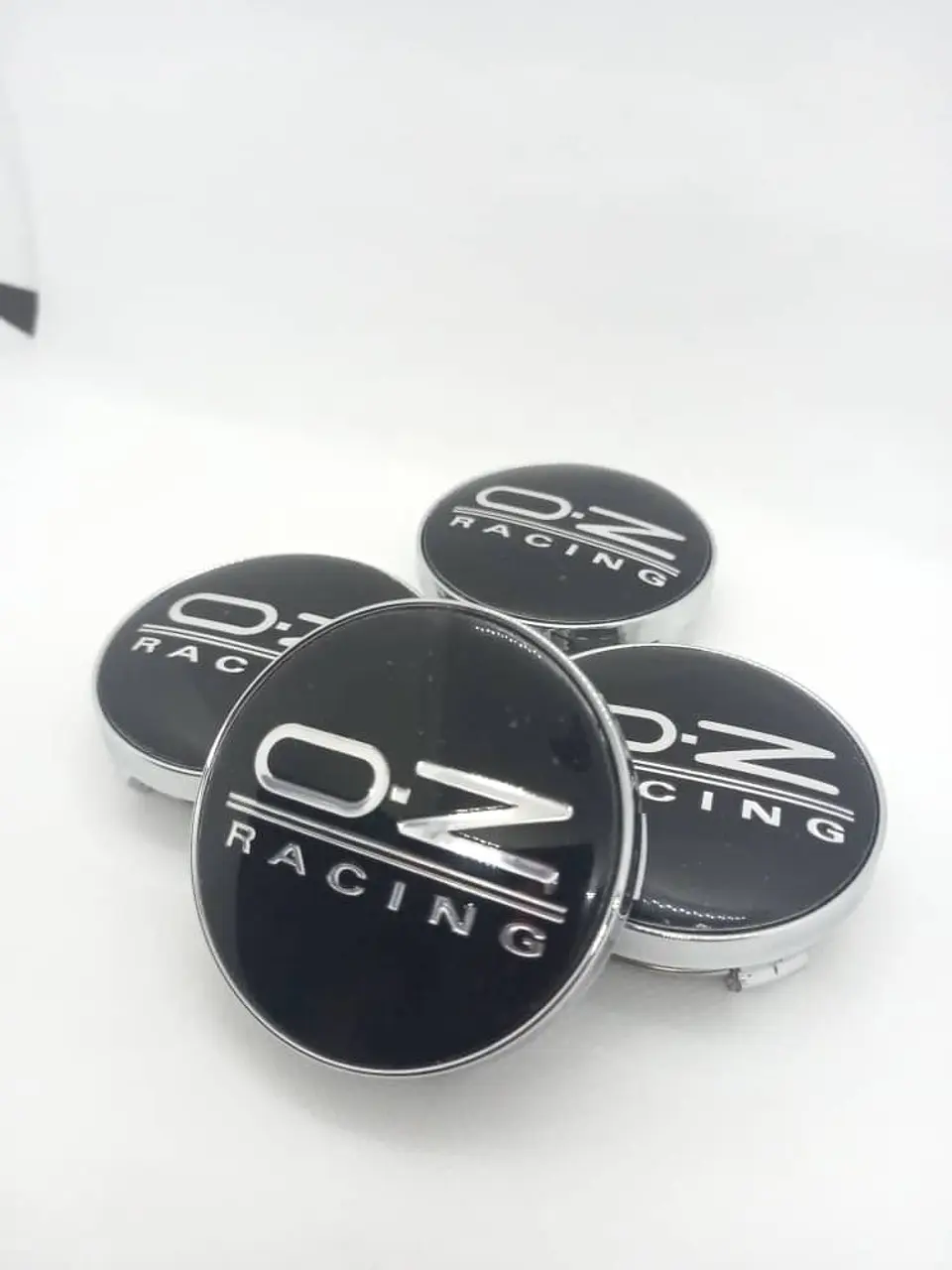X4 Tapas centro llantas oz racing - Negro Plata 5