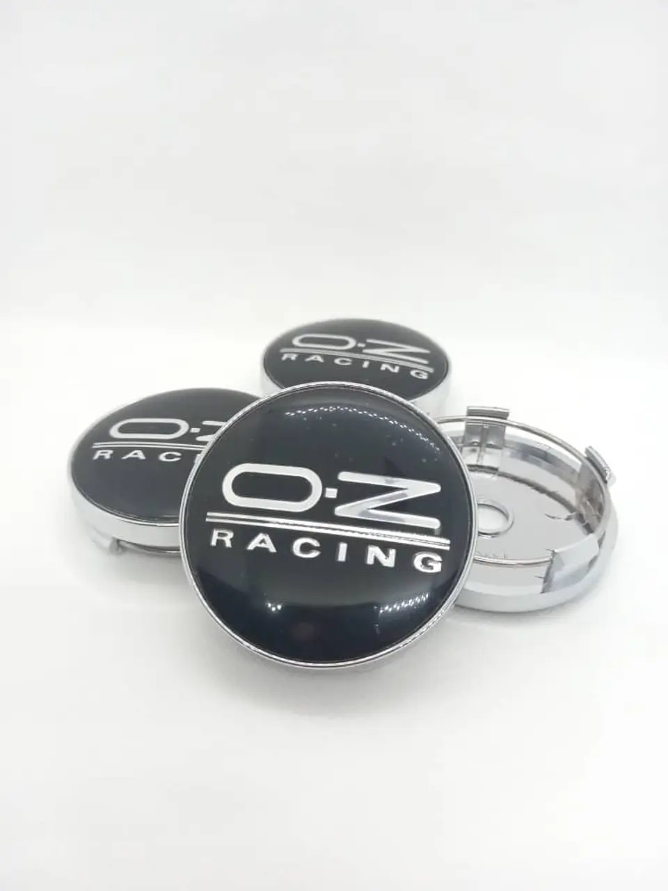 X4 Tapas centro llantas oz racing - Negro Plata 6