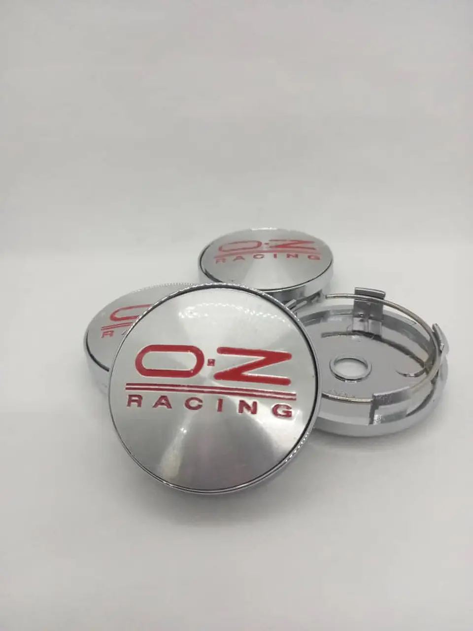X4 Tapas centro llantas oz racing 60mm 56mm - Plata Roja 1