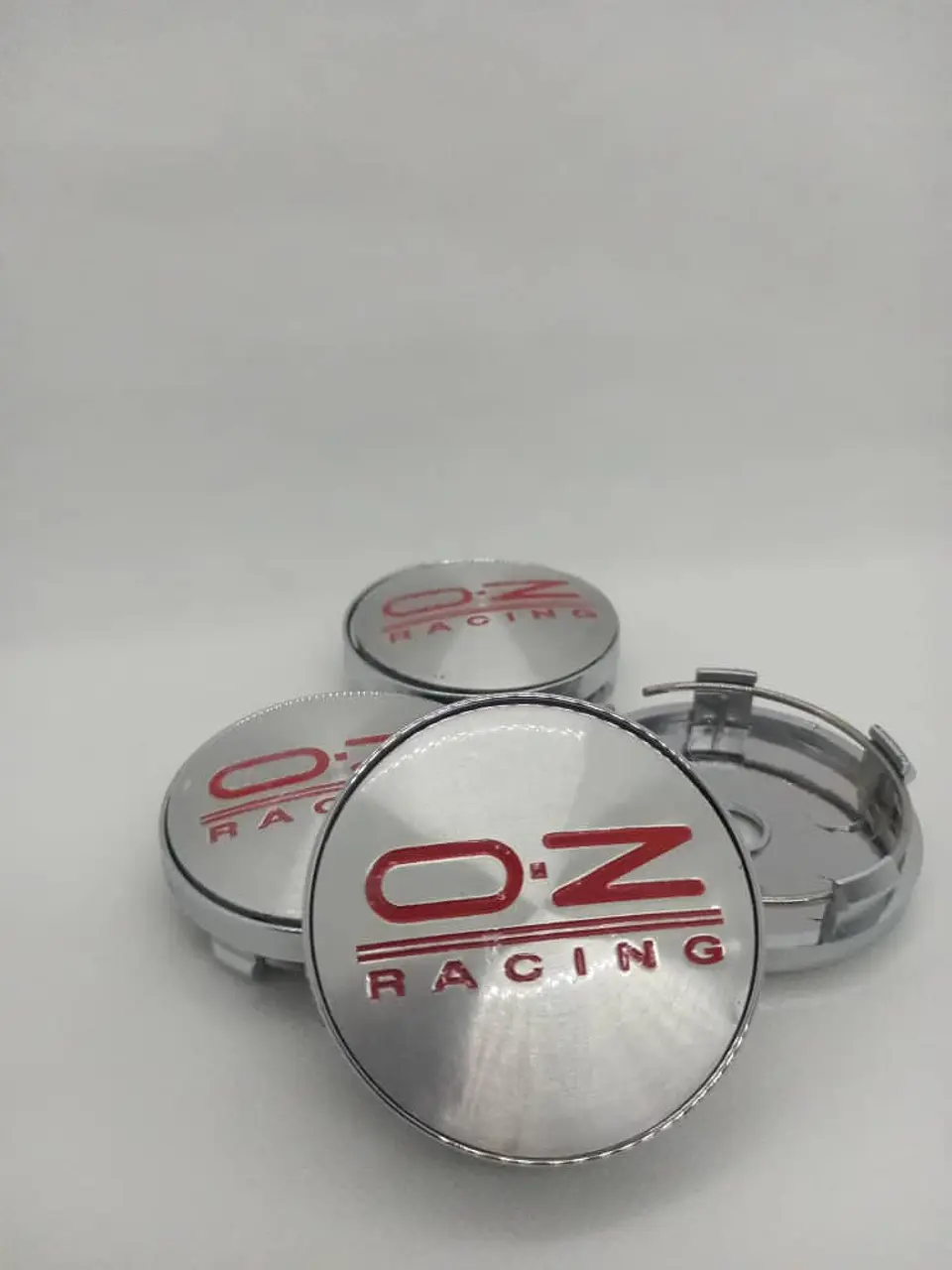 X4 Tapas centro llantas oz racing 60mm 56mm - Plata Roja 3
