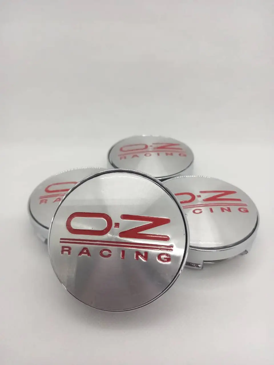 X4 Tapas centro llantas oz racing 60mm 56mm - Plata Roja 5