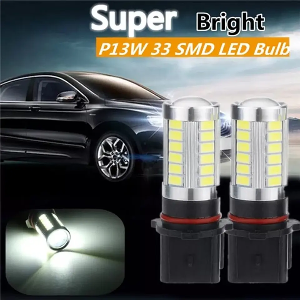 Par de ampolletas Led de circulación diurna antinieblas psx26w, p13w 6