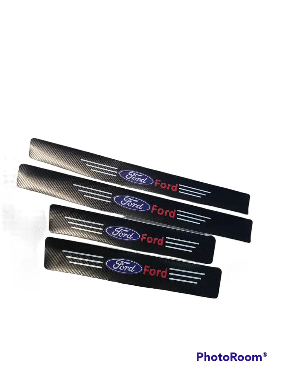 Cubre socalo/pisadera fibra carbono antiarañazos, 4pzs - FORD 2