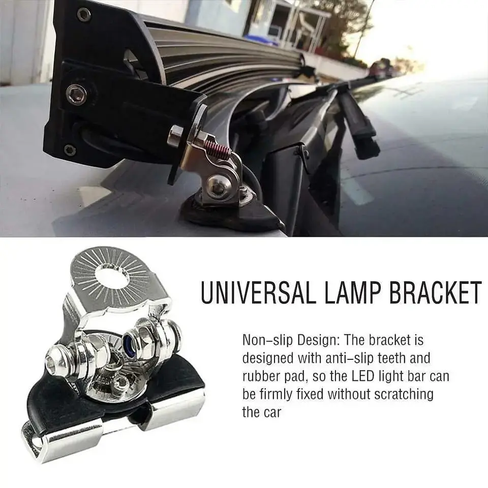 X2 Soportes abrazaderas de montaje universales para luces barras led 15