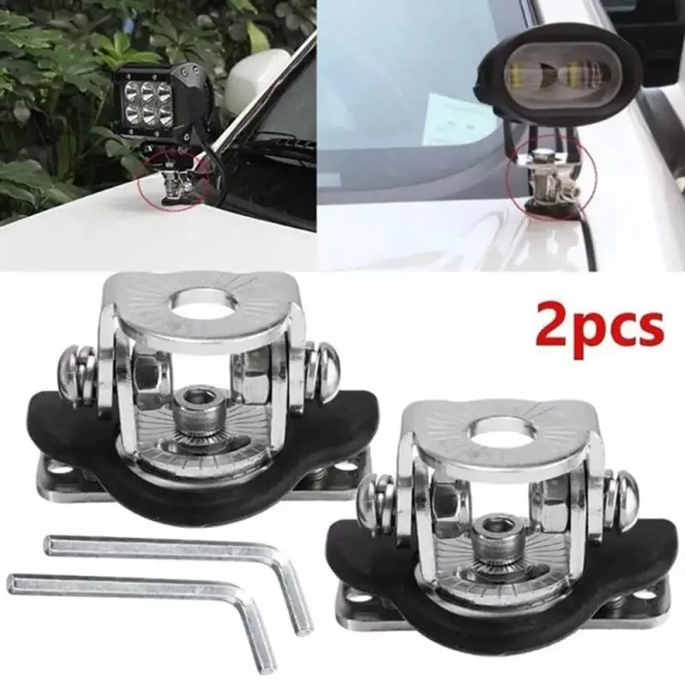 X2 Soportes abrazaderas de montaje universales para luces barras led 16