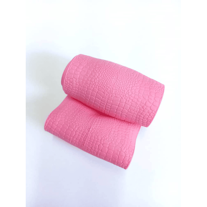 Funda cubre Volante de silicona para autos elastico color rosado  7