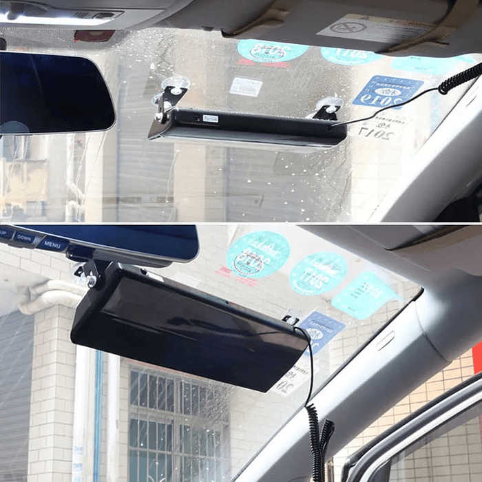 Luz Baliza Destellante estroboscópica de advertencia para Parabrisas de Auto y camión, luces Led color Rojo con 3 modos de parpadeo, 8 Led, 12V 4