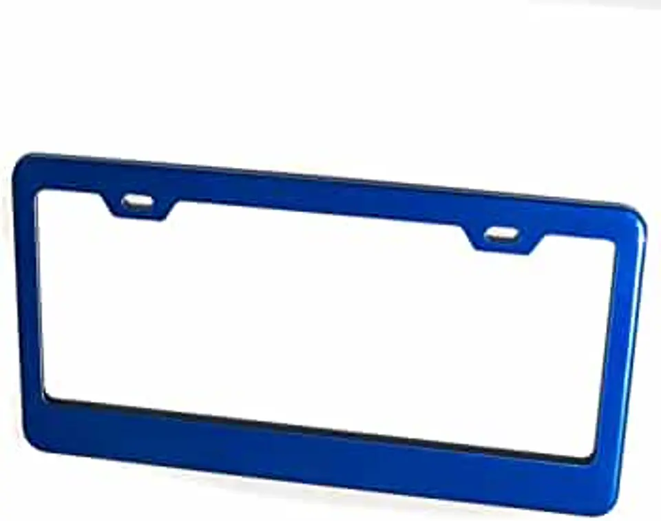 Par porta patentes/marco matrícula aluminio - Azul 11