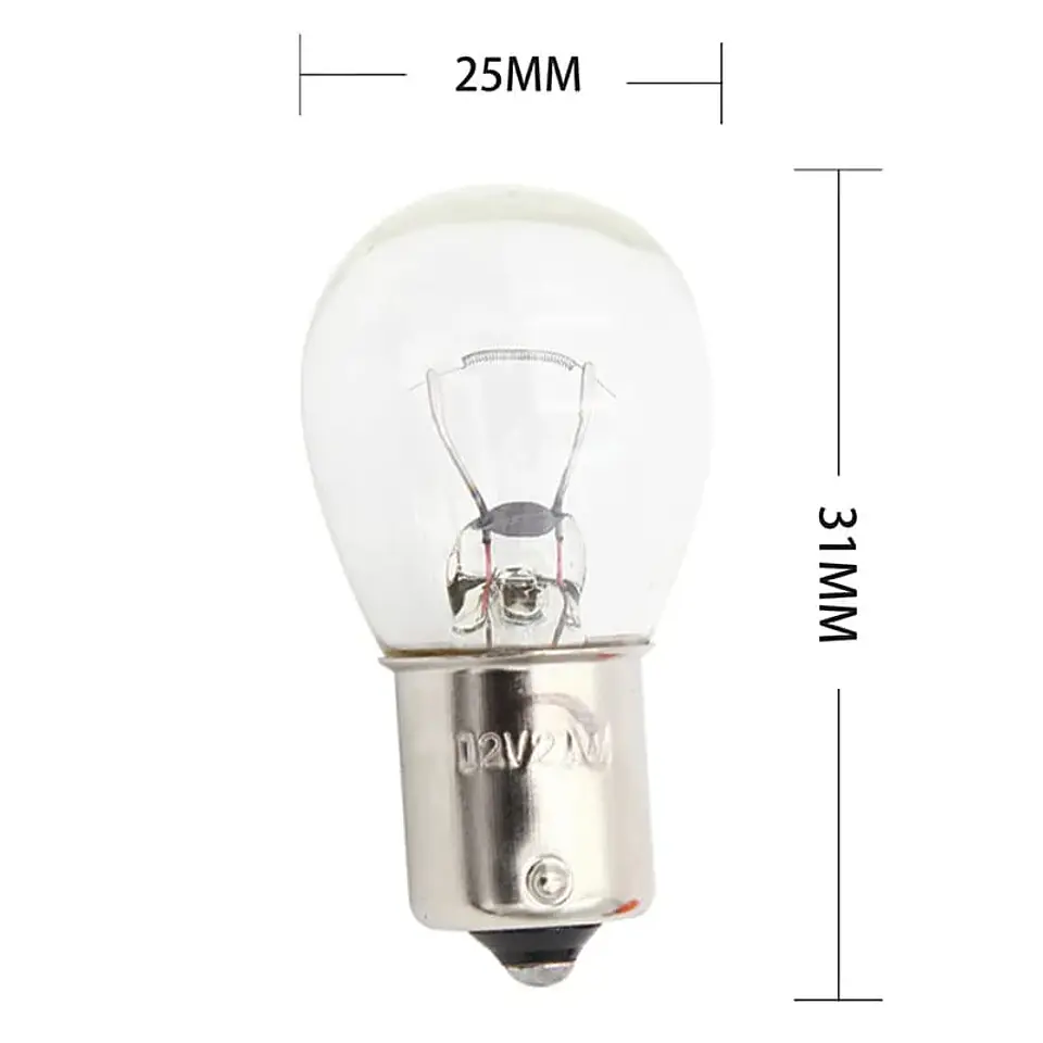 Par ampolletas halógenas 12V 21W 3200K 1 contacto - reversa 7