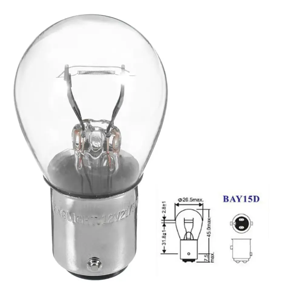 Par ampolletas halógenas 12V 21/5W 3200K doble contacto - frenos 5