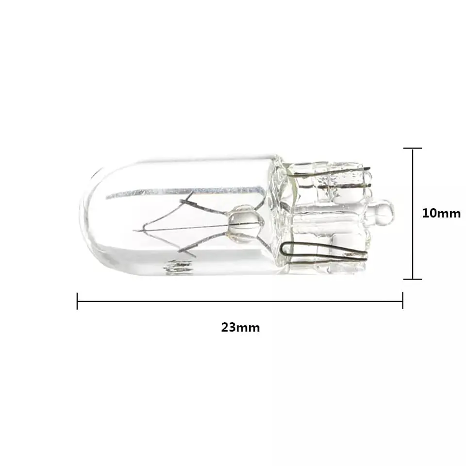 Par ampolletas halógenas 12V 5W 3200K T10 W5W - luz posición/patente 3