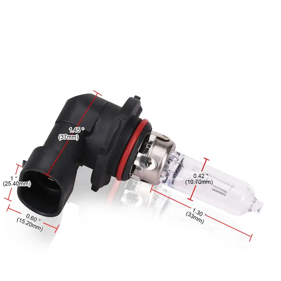 Par ampolletas halógenas 12V 55W 3200K modelo 9005/9006, 2 patas 6