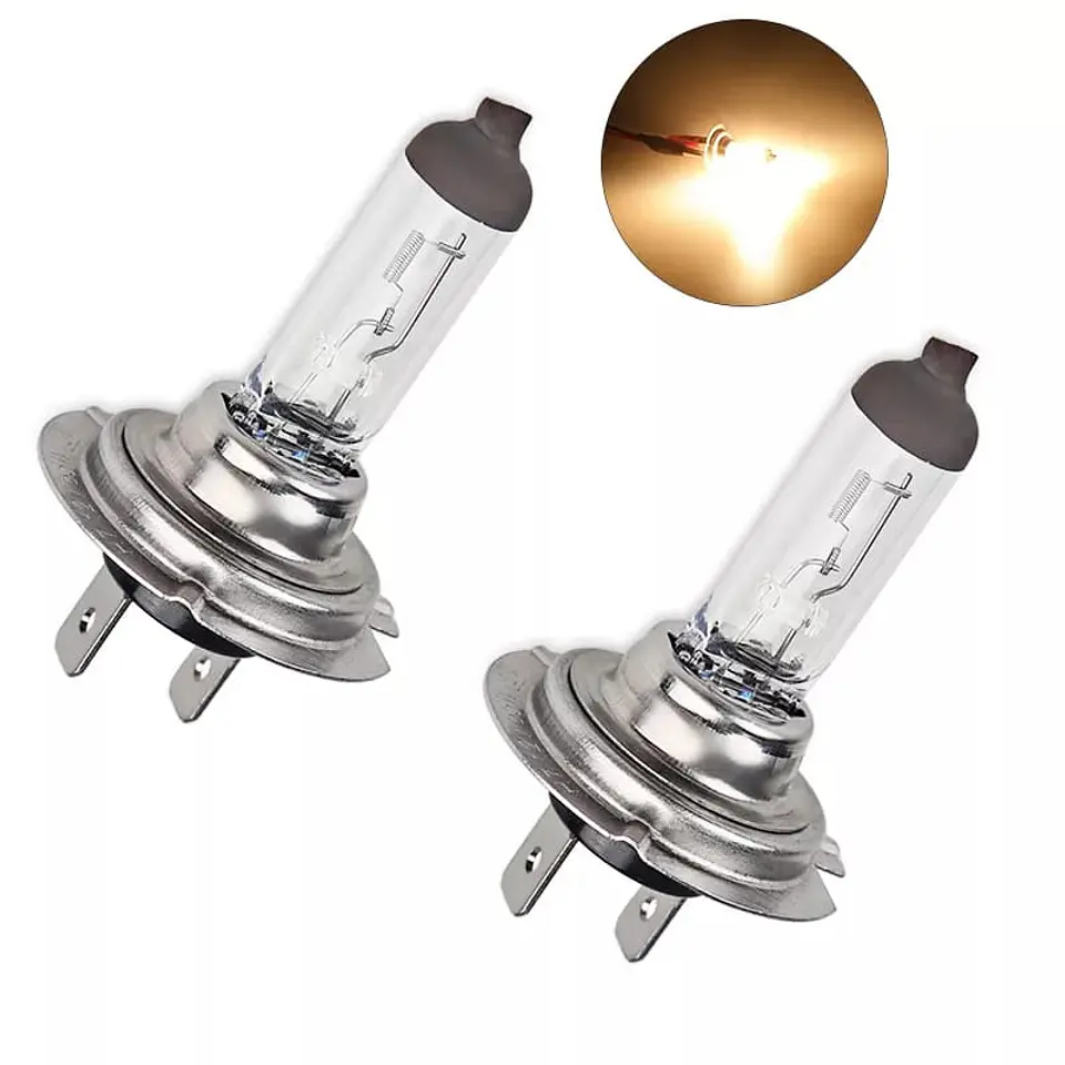 Par ampolletas halógenas 12V 55W 3200K H7, 2 patas - alta o baja 3