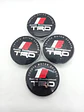 Set X4 Tapa centro de Llantas de autos universal marca TRD negra - Miniatura 2