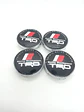 Set X4 Tapa centro de Llantas de autos universal marca TRD negra - Miniatura 3