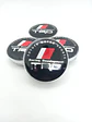 Set X4 Tapa centro de Llantas de autos universal marca TRD negra - Miniatura 4