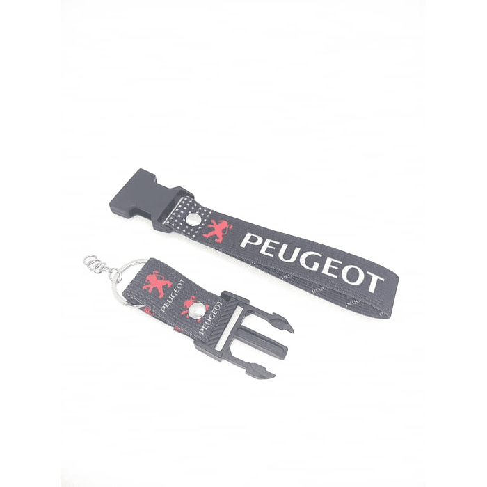 Llaveros Lanyard colgante tunning porta llaves y credencial diseño elastico modelo PEUGEOT 5