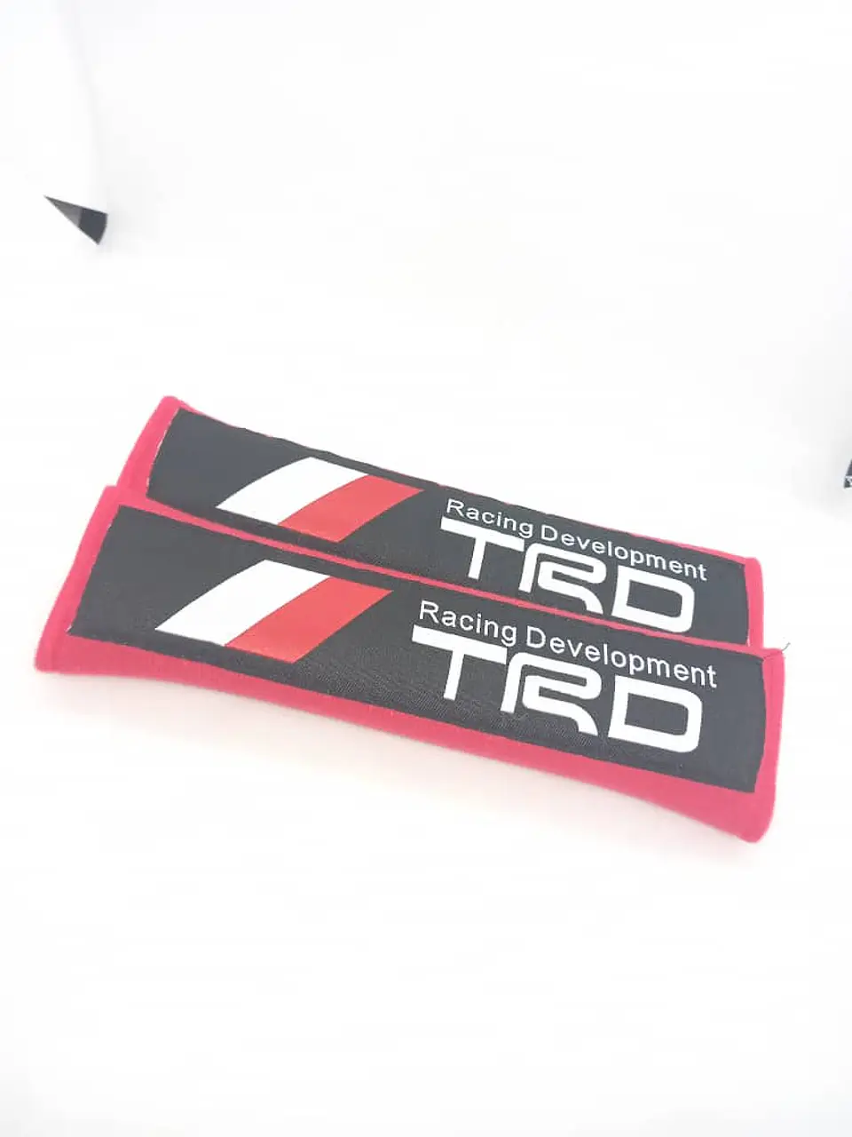 Cubre cinturón de seguridad, almohadillas bordadas TRD - Rojo 4