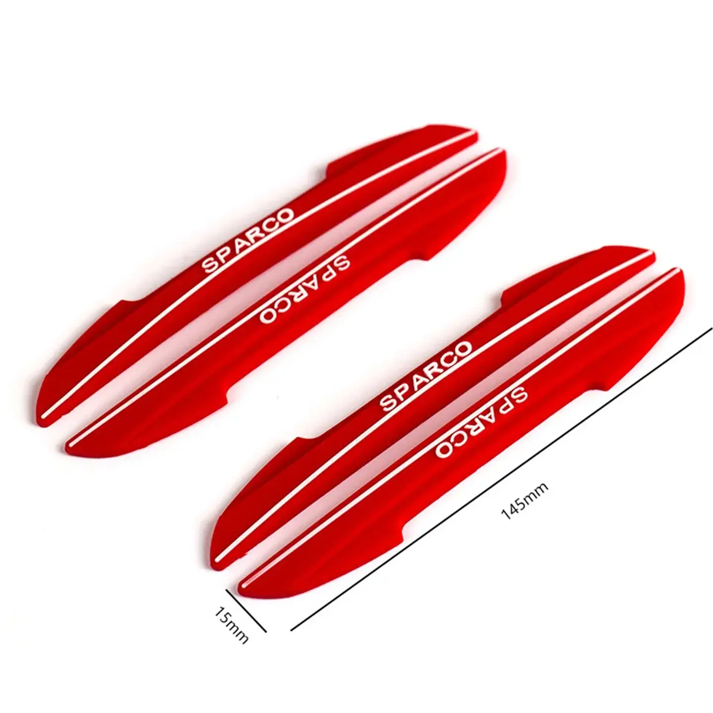 Set Tope de puerta, tope de retrovisor rojo sparco 1