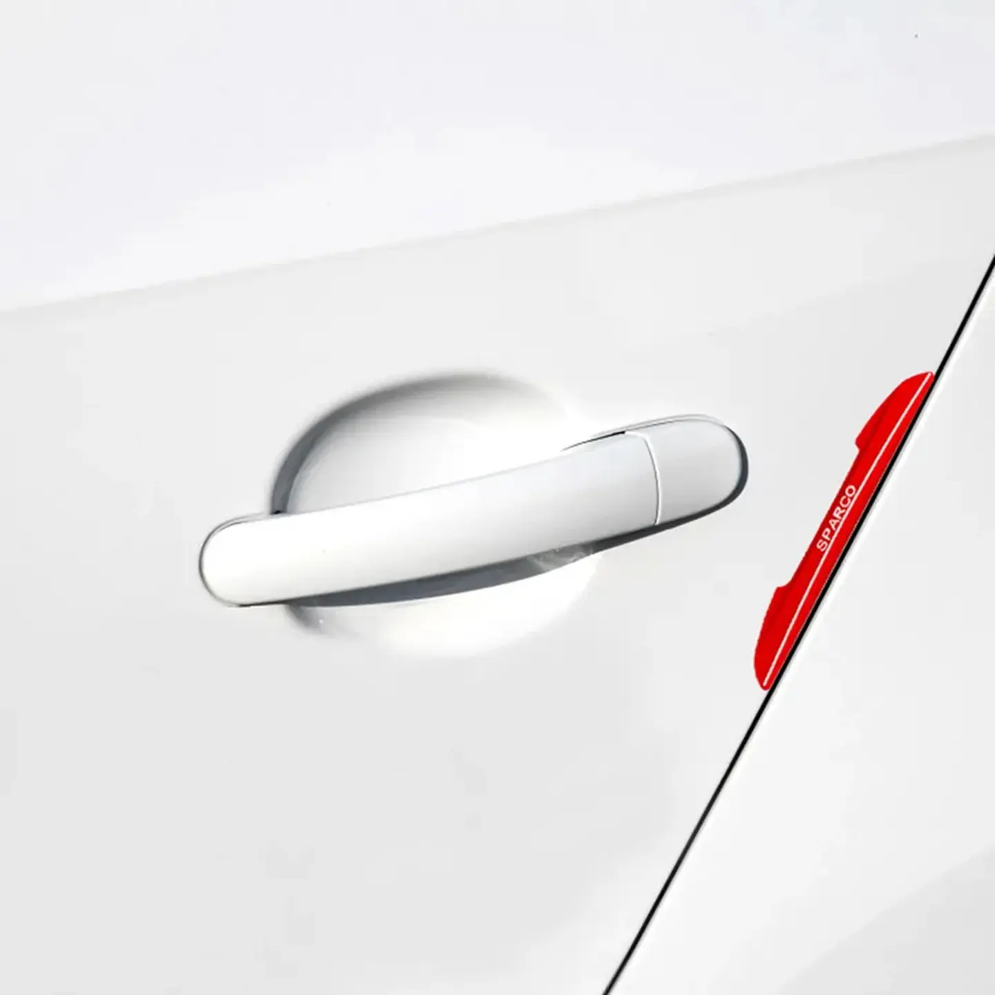 Set Tope de puerta, tope de retrovisor rojo sparco 3