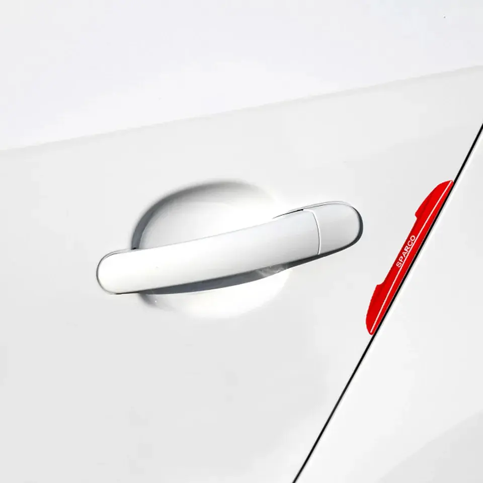 Set Tope de puerta, tope de retrovisor rojo sparco 3