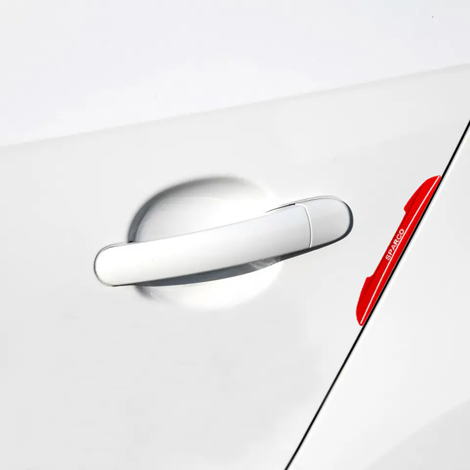 Set Tope de puerta, tope de retrovisor rojo sparco 5