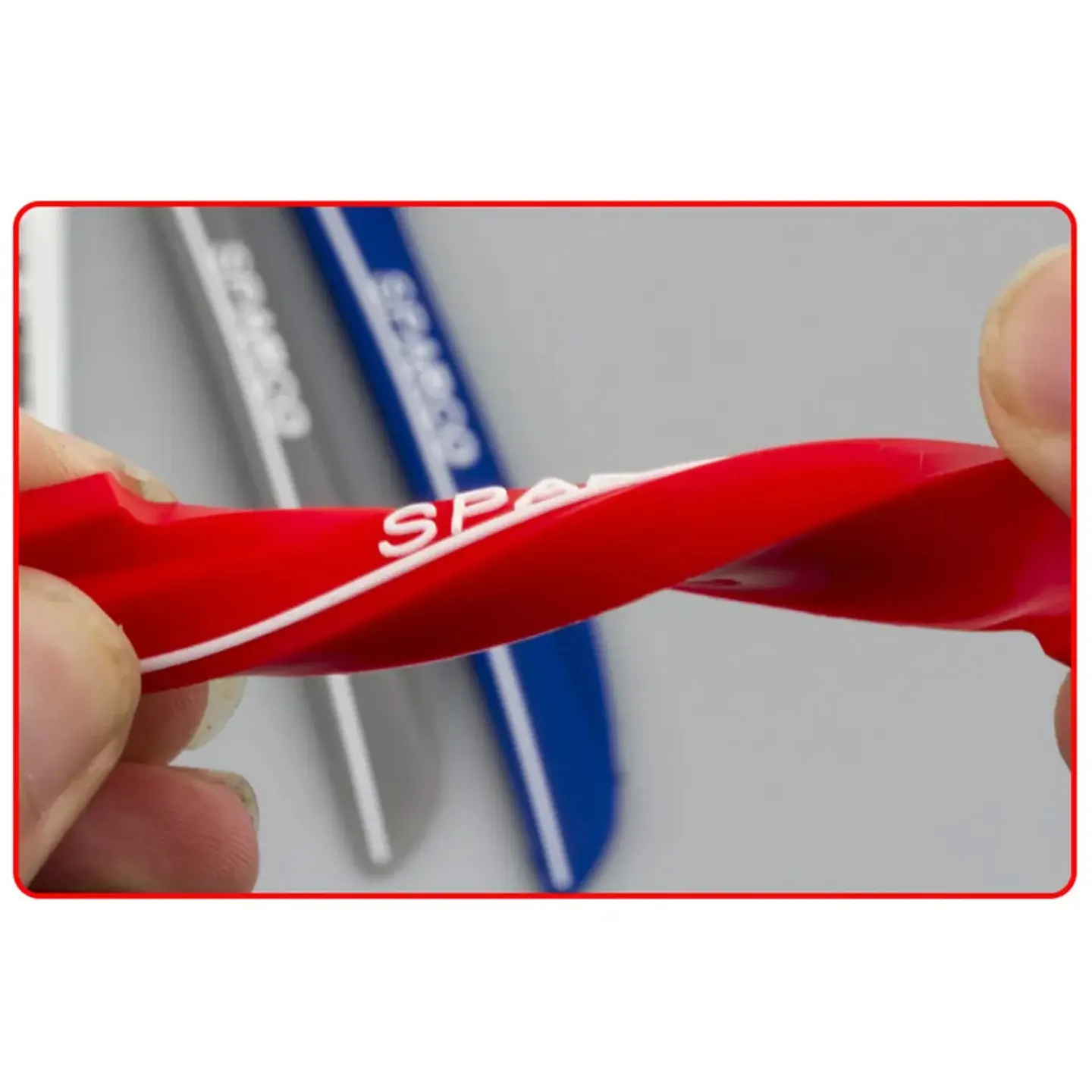 Set Tope de puerta, tope de retrovisor rojo sparco 6