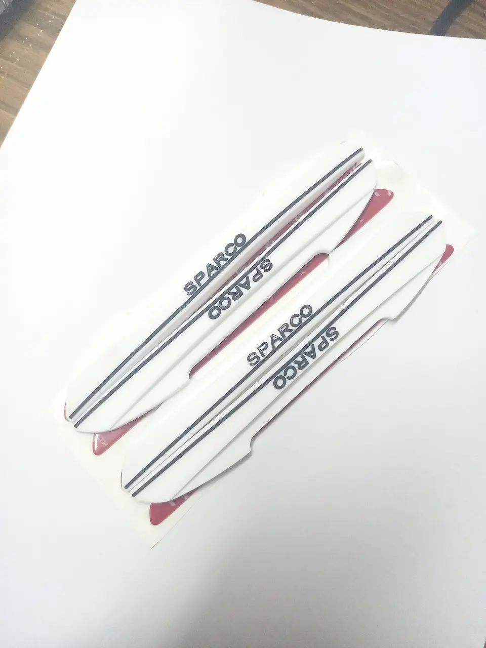 Set Tope de puerta, tope de retrovisor Sparco blanco 2