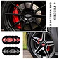 X4 Tapa centro llantas Kia logo 60mm 56mm - Rojo - thumbnail 4
