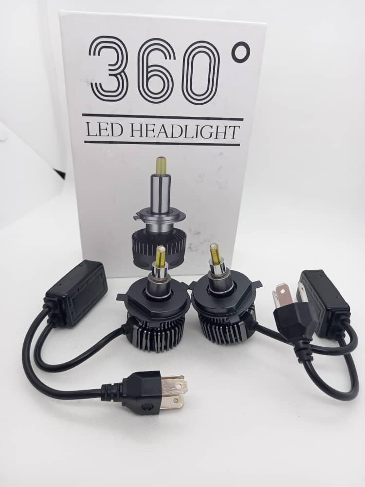 Par Ampolletas turboled H4 Led Headlight 360 grados