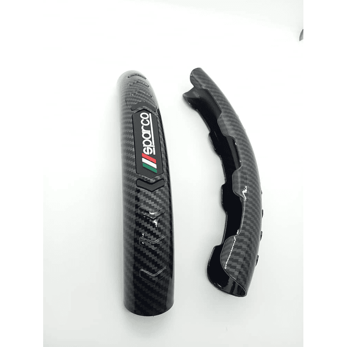 Cubre volante cubierta embellecedor antideslizante de auto, 2 piezas 5