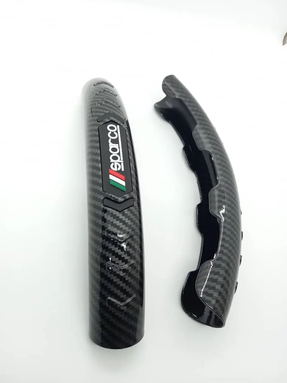 Cubre volante cubierta embellecedor antideslizante de auto, 2 piezas 5
