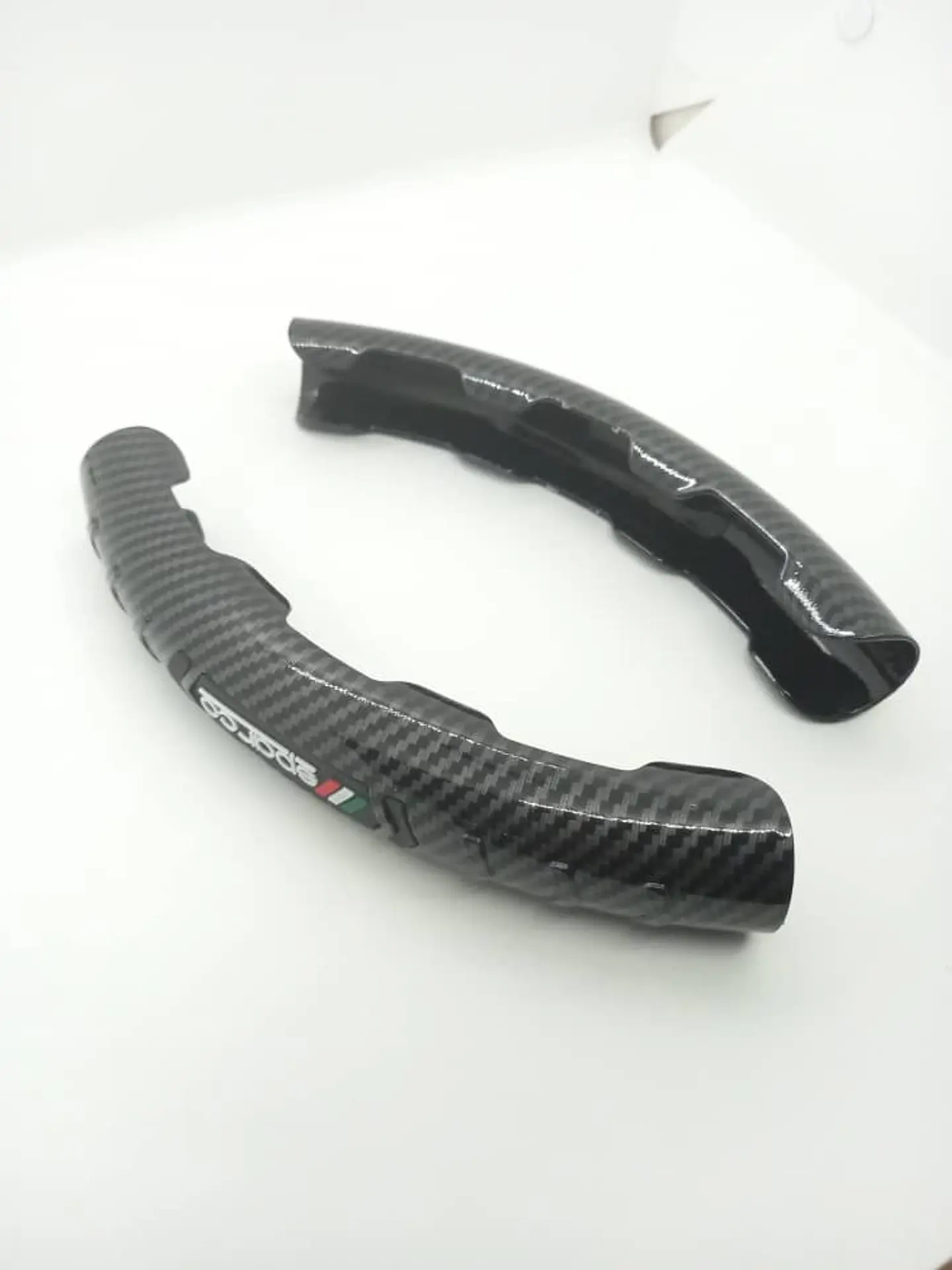 Cubre volante cubierta embellecedor antideslizante de auto, 2 piezas 12