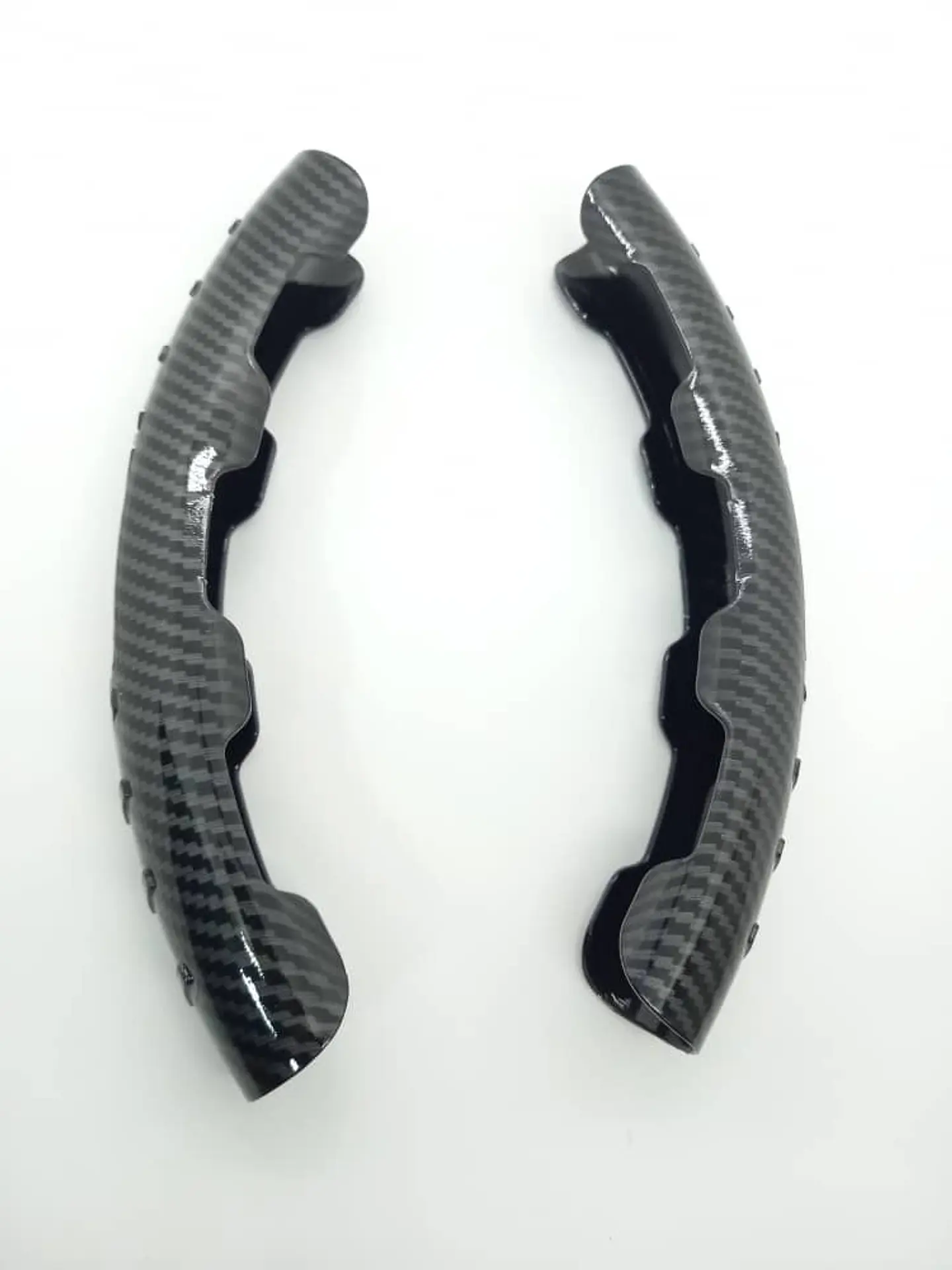 Cubre volante cubierta embellecedor antideslizante de auto, 2 piezas 15