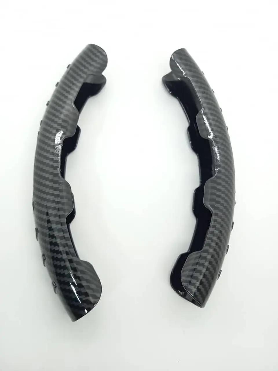Cubre volante cubierta embellecedor antideslizante de auto, 2 piezas 15